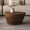 Table basse "Matteo" en bois de manguier brun clair