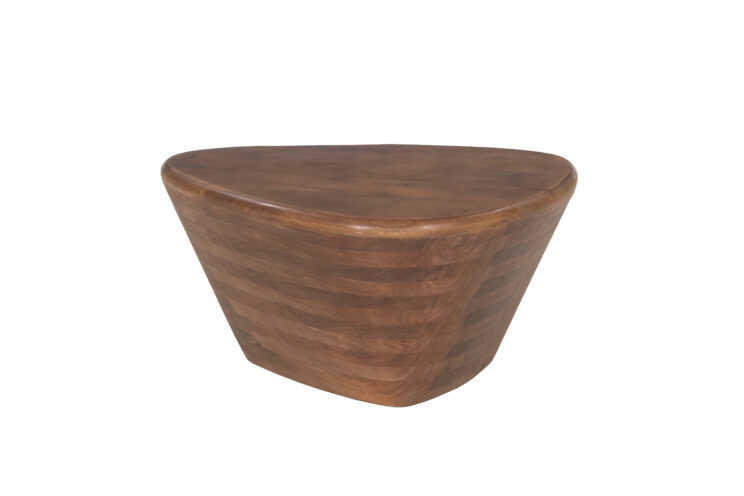 Table basse "Matteo" en bois de manguier brun clair - Image 3