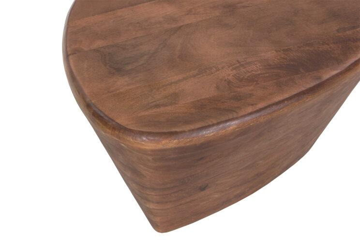 Table basse "Matteo" en bois de manguier brun clair - Image 5