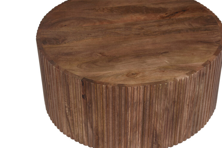 Table basse "Victor" en bois de manguier brun clair - Image 5