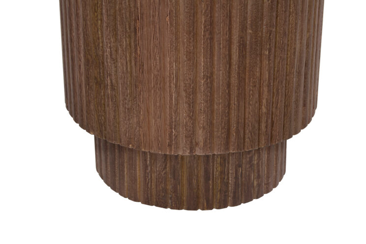 Table d'appoint "Victor" en bois de manguier brun clair - Image 5