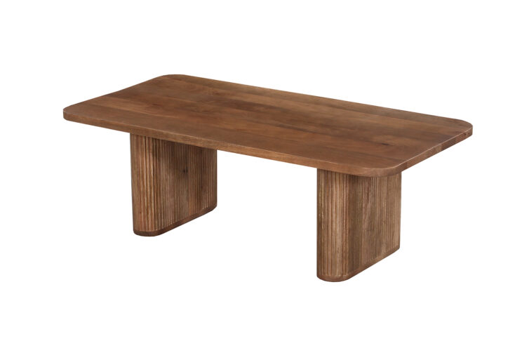 Table basse "Jean" en bois de manguier brun clair - Image 4