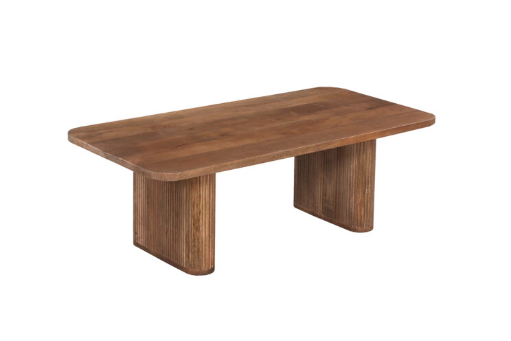 Table basse "Jean" en bois de manguier brun clair - Image 5