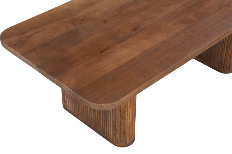 Table basse "Jean" en bois de manguier brun clair - Image 6