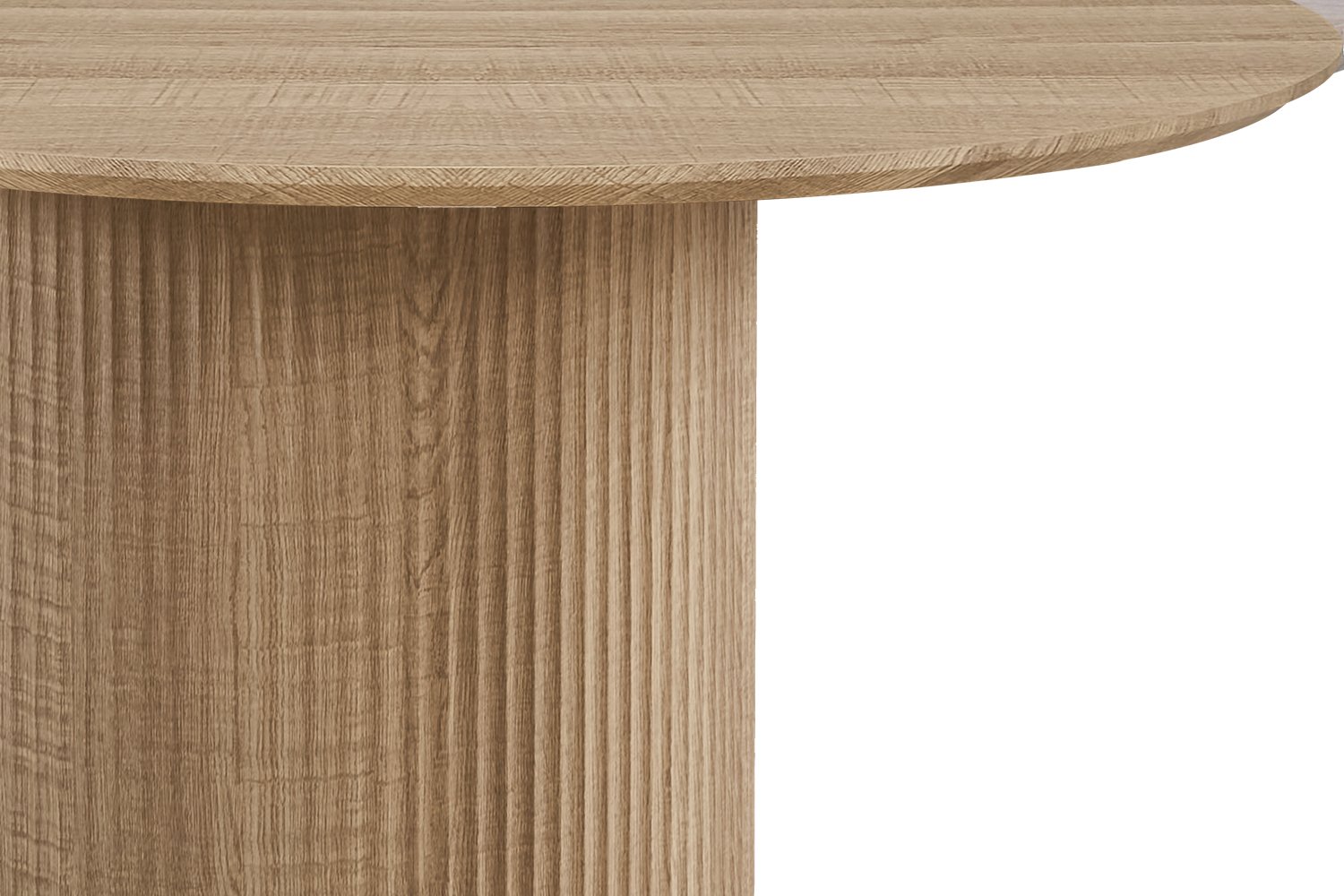 Table 'Lagos' 120 cm Ronde Décor Chêne Naturel - Image 5