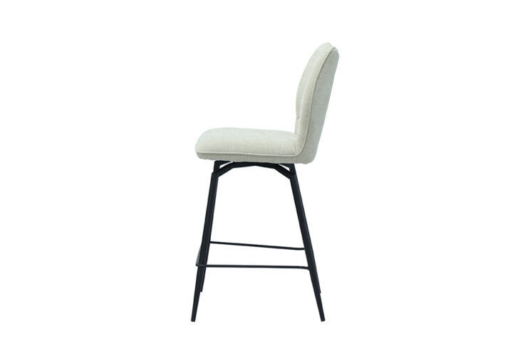 Chaise de bar "Lara" pivotante en tissu - Image 5