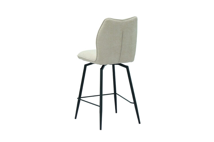 Chaise de bar "Lara" pivotante en tissu - Image 6
