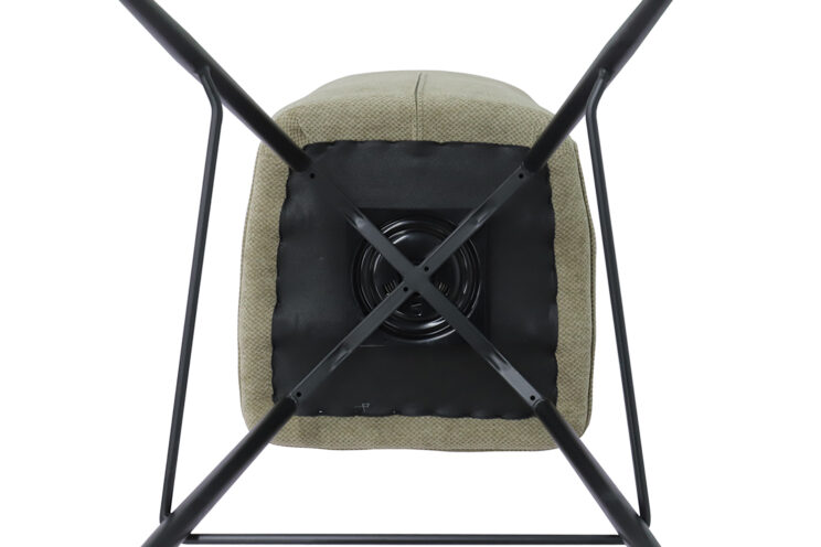 Chaise de bar "Lara" pivotante en tissu - Image 9