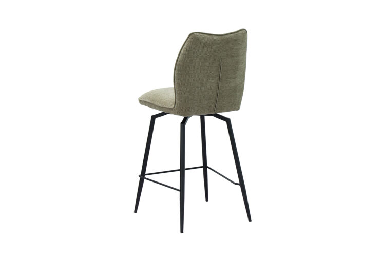 Chaise de bar "Lara" pivotante en tissu - Image 6