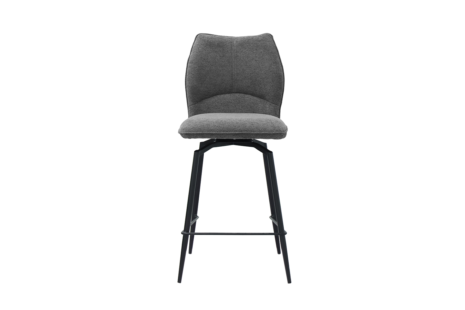 Chaise de bar "Lara" pivotante en tissu - Image 4