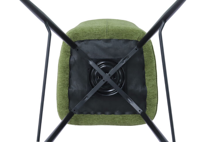 Chaise de bar "Lara" pivotante en tissu - Image 9