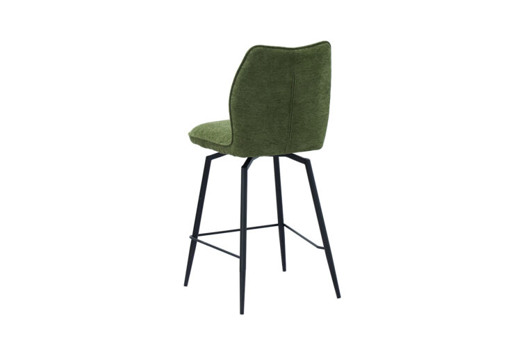 Chaise de bar "Lara" pivotante en tissu - Image 6