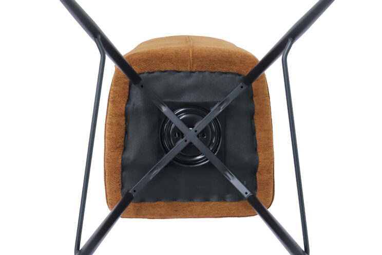 Chaise de bar "Lara" pivotante en tissu - Image 8