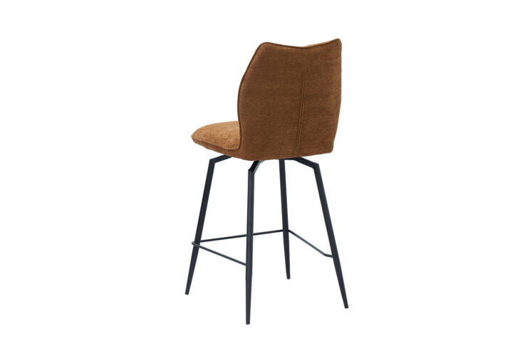 Chaise de bar "Lara" pivotante en tissu - Image 6