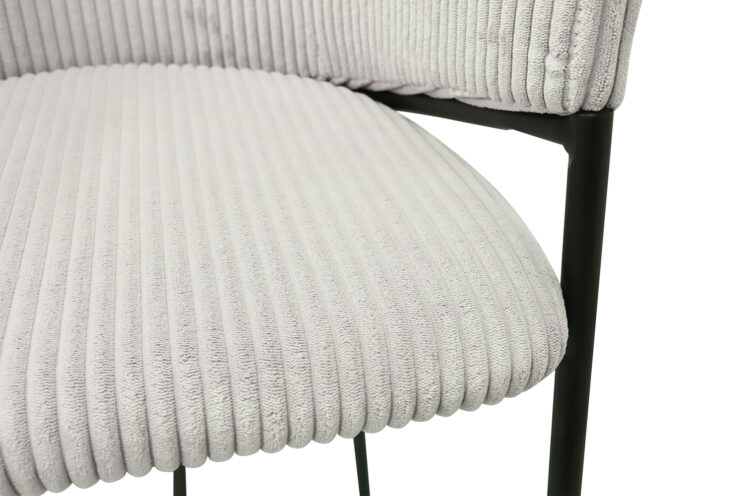 Chaise de bar en velours côtelé "Hugo" - Image 9