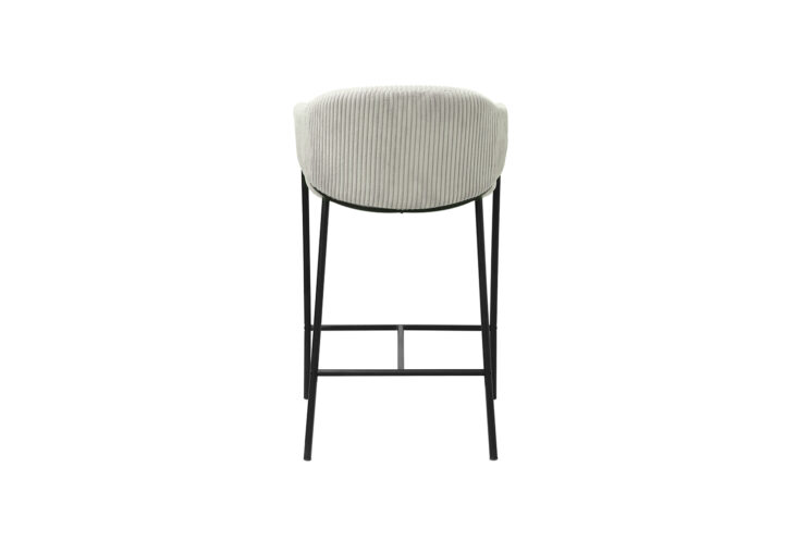 Chaise de bar en velours côtelé "Hugo" - Image 7