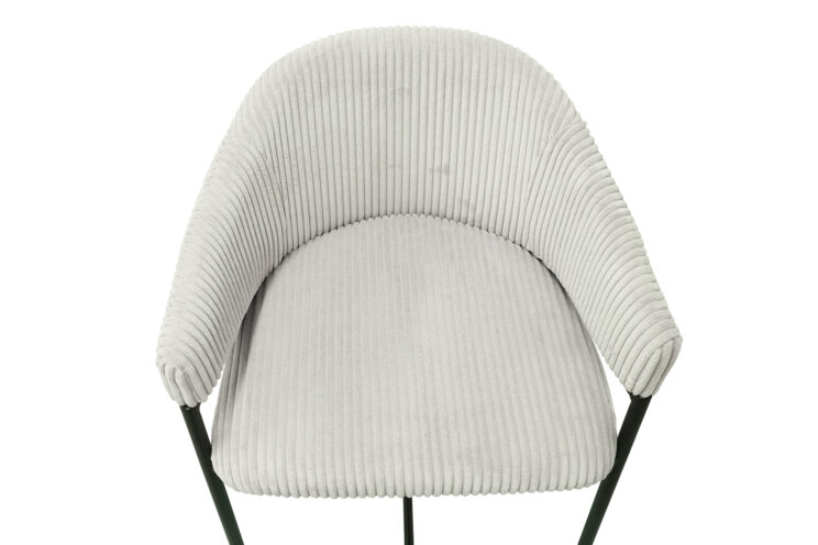 Chaise de bar en velours côtelé "Hugo" - Image 8