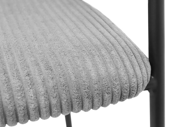 Chaise de bar en velours côtelé "Hugo" - Image 9