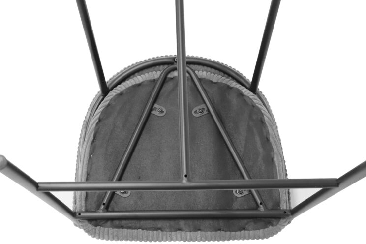 Chaise de bar en velours côtelé "Hugo" - Image 10