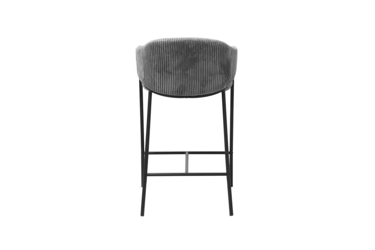Chaise de bar en velours côtelé "Hugo" - Image 7