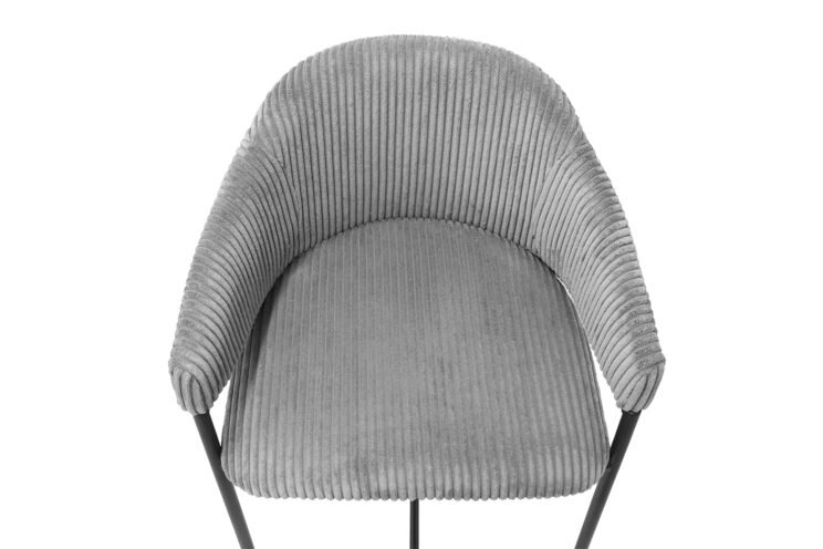 Chaise de bar en velours côtelé "Hugo" - Image 8
