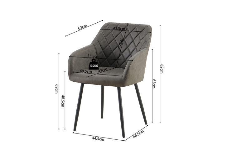 Chaise en microfibre "Peron" - Image 9