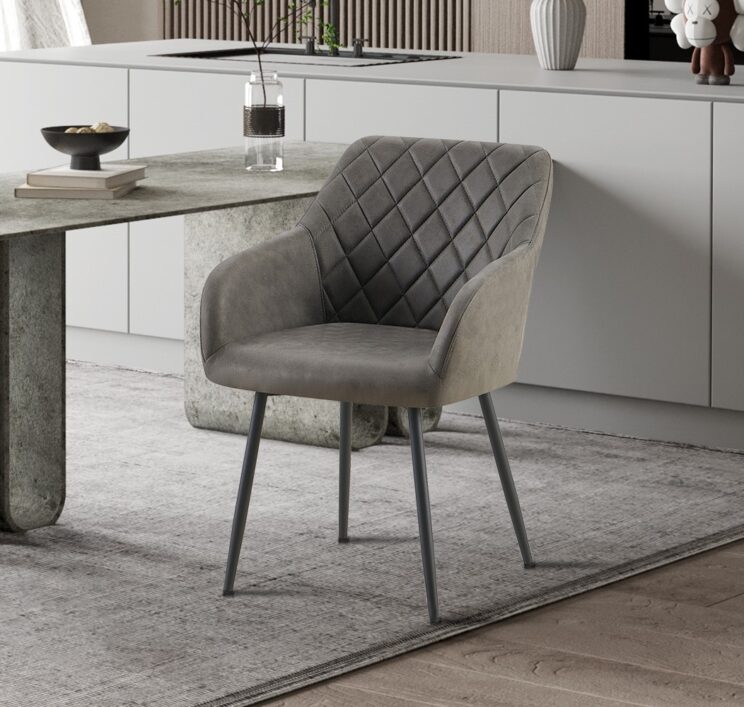 Chaise en microfibre "Peron"