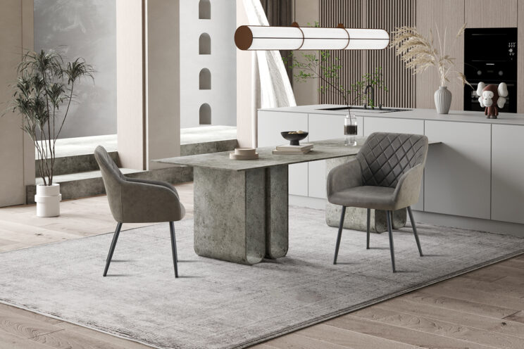 Chaise en microfibre "Peron" - Image 2
