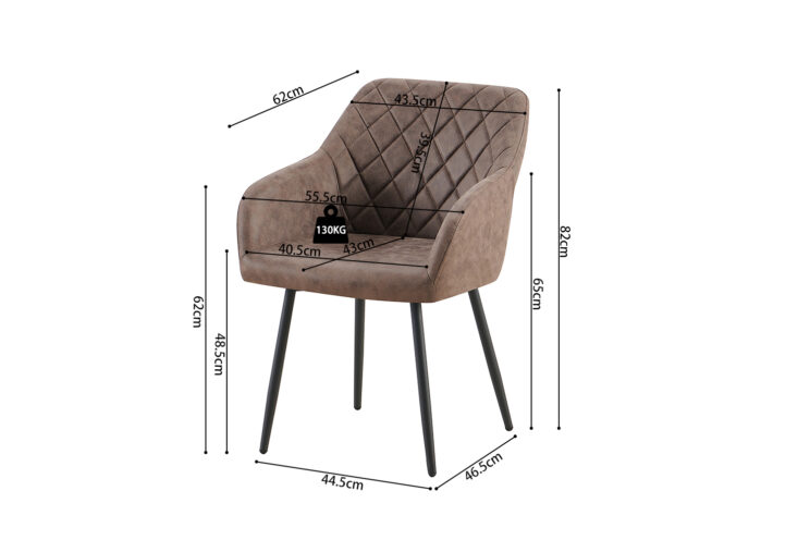 Chaise en microfibre "Peron" - Image 9
