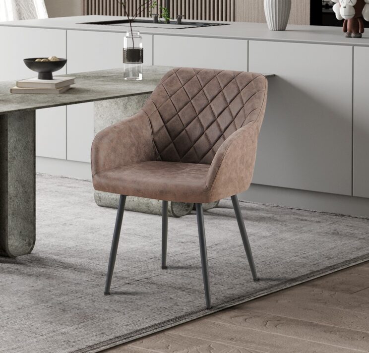 Chaise en microfibre "Peron"