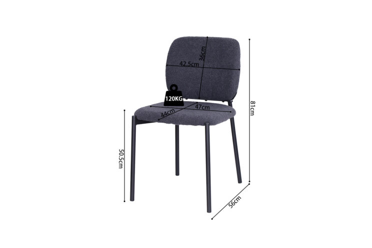 Chaise en tissu "Sophia" - Image 12