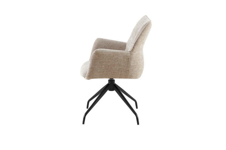 Chaise en tissu pivotante "Lamor" - Image 5