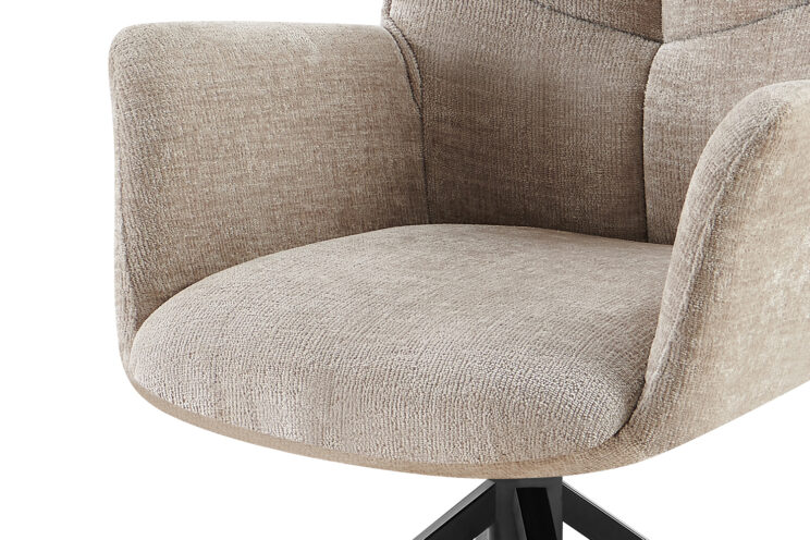 Chaise en tissu pivotante "Lamor" - Image 7