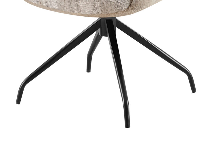 Chaise en tissu pivotante "Lamor" - Image 8