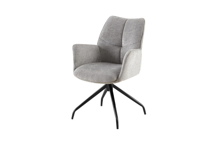 Chaise en tissu pivotante "Lamor" - Image 4