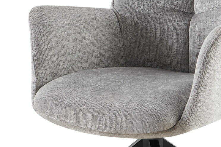 Chaise en tissu pivotante "Lamor" - Image 7