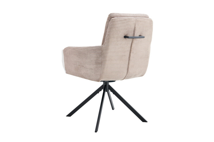 Chaise en velours côtelé pivotante "Luna" - Image 6