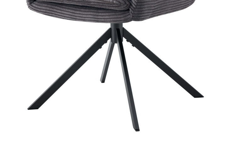 Chaise en velours côtelé pivotante "Luna" - Image 9