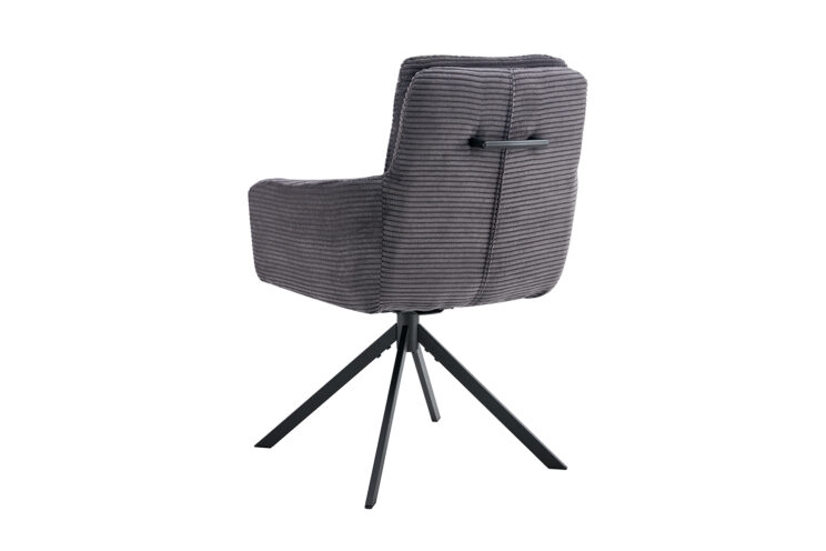 Chaise en velours côtelé pivotante "Luna" - Image 7