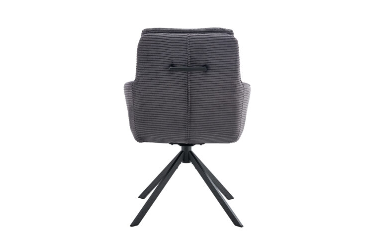 Chaise en velours côtelé pivotante "Luna" - Image 6