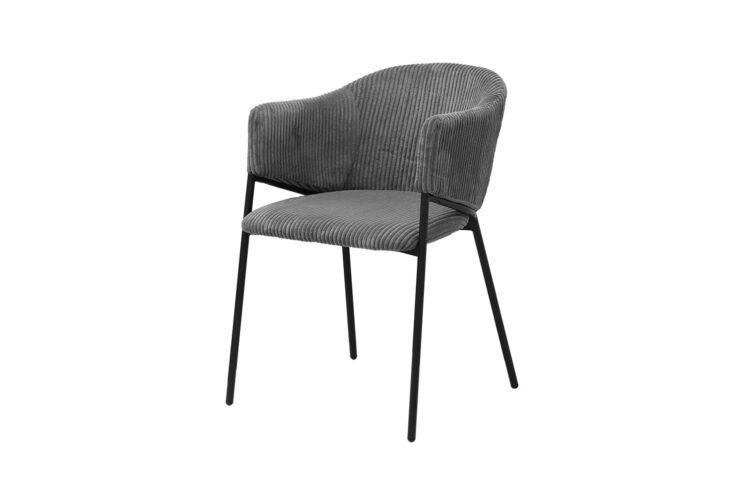 Chaise en velours côtelé "Hugo" - Image 4