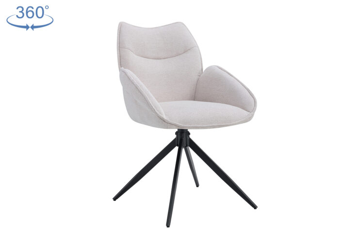 Chaise en tissu pivotante "Mahi" - Image 4