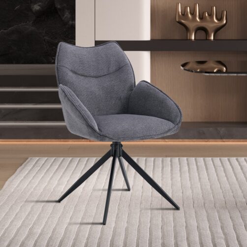 Chaise en tissu pivotante "Mahi"