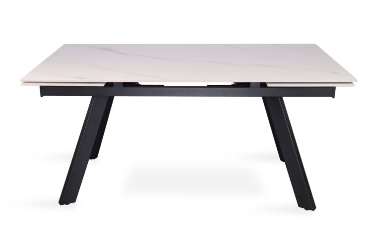 Table extensible 'Hera' 160-240 cm Rectangulaire Blanc Pierre - Image 4