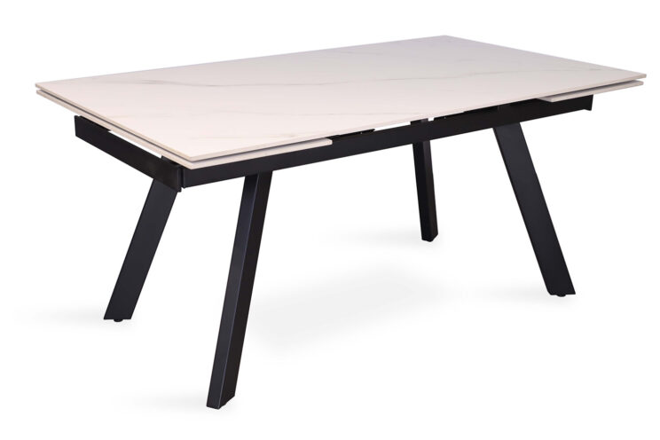 Table extensible 'Hera' 160-240 cm Rectangulaire Blanc Pierre - Image 5