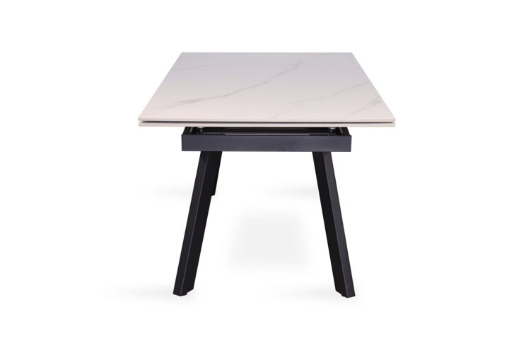 Table extensible 'Hera' 160-240 cm Rectangulaire Blanc Pierre - Image 6