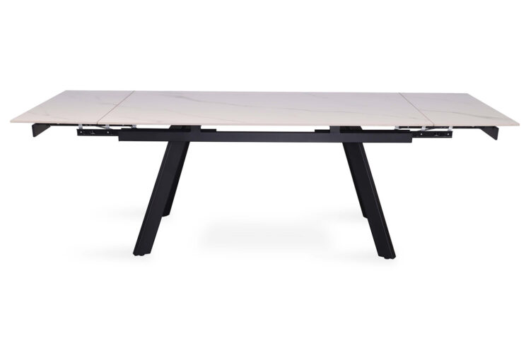 Table extensible 'Hera' 160-240 cm Rectangulaire Blanc Pierre - Image 7