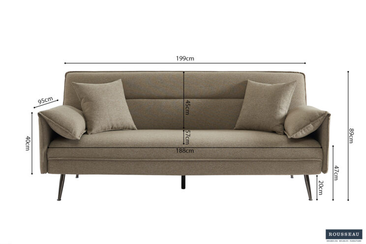Canapé-lit Sivas Beige - Image 9