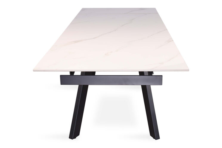 Table extensible 'Hera' 160-240 cm Rectangulaire Blanc Pierre - Image 9