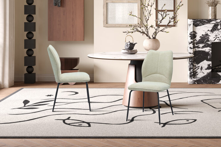 Chaise en tissu "Lara" - Image 4
